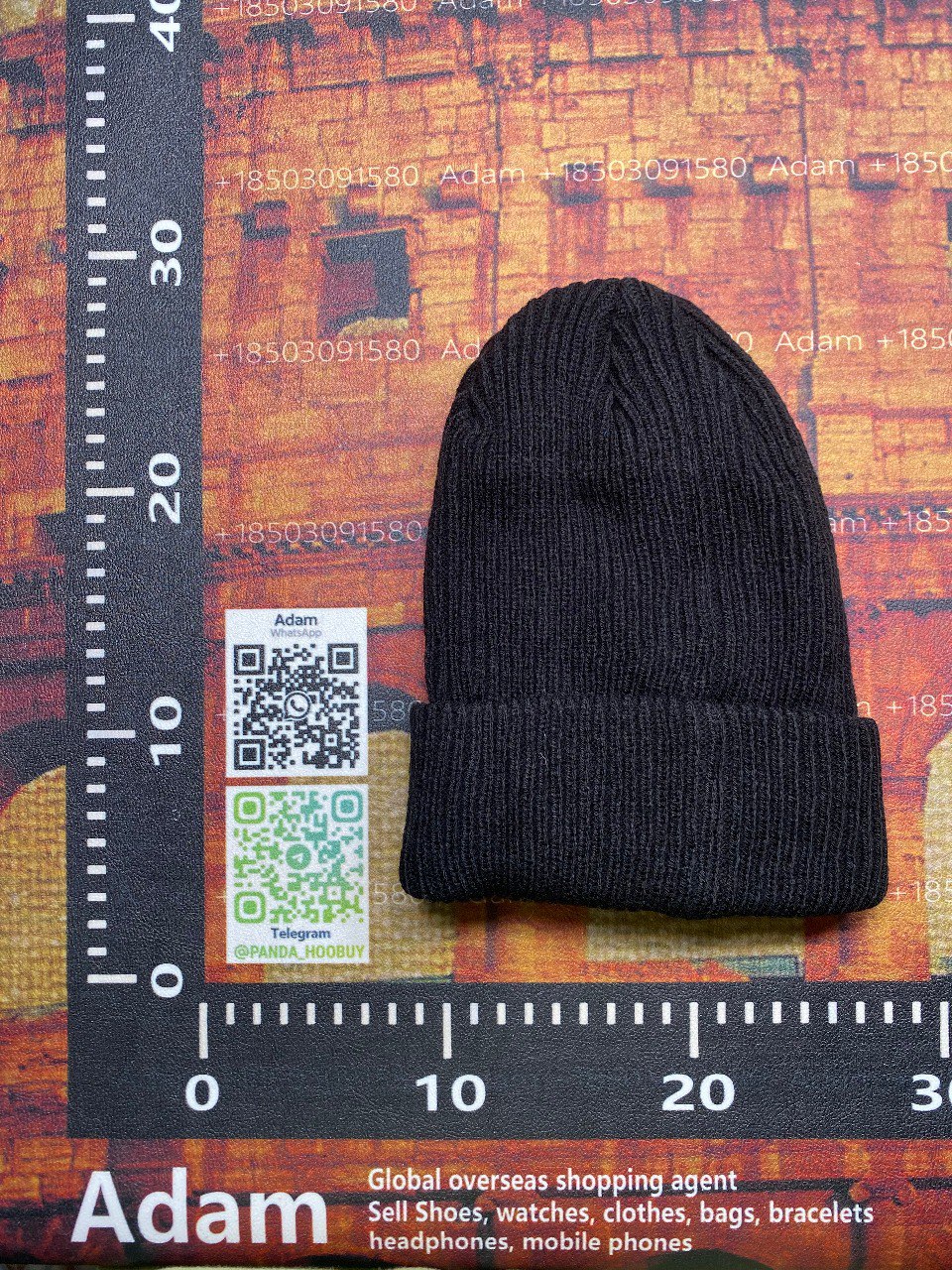 CAPS DENIM TEARS & MONCLER BEANIE