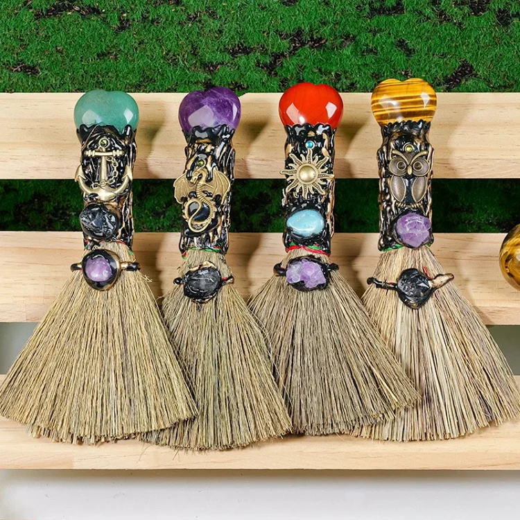 Magic broom ornament