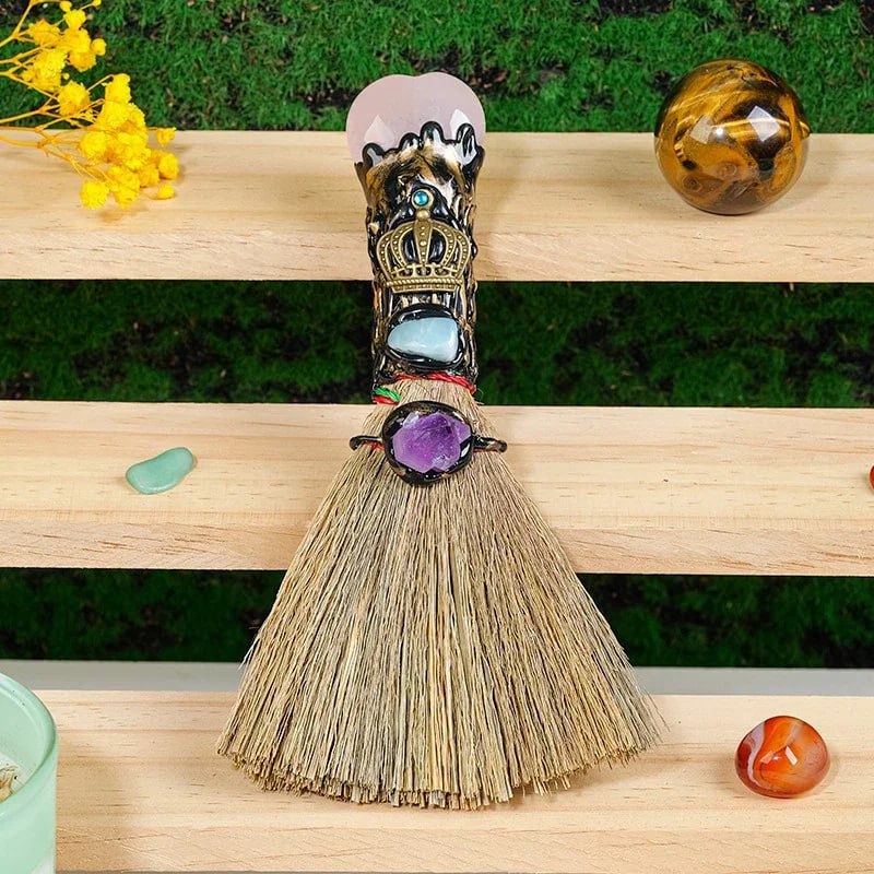 Magic broom ornaments