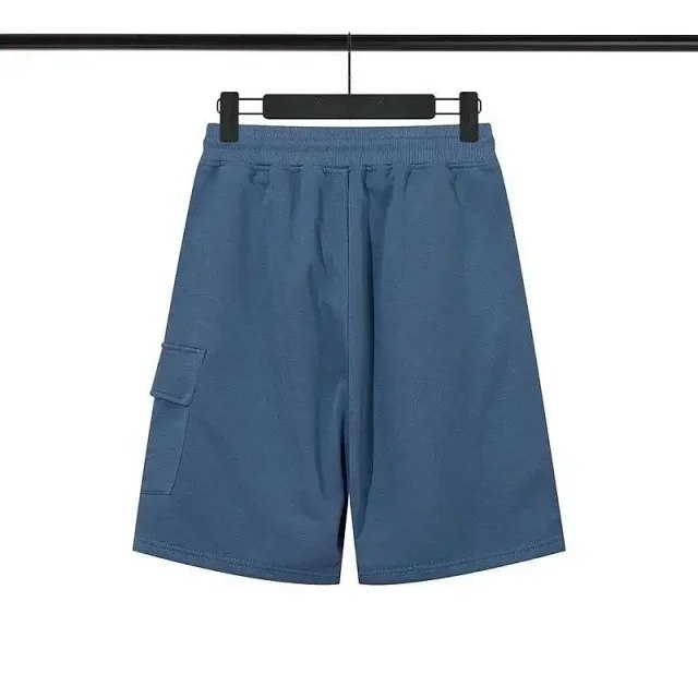 C.P.Company Solid Drawstring Waist Casual Cargo Shorts