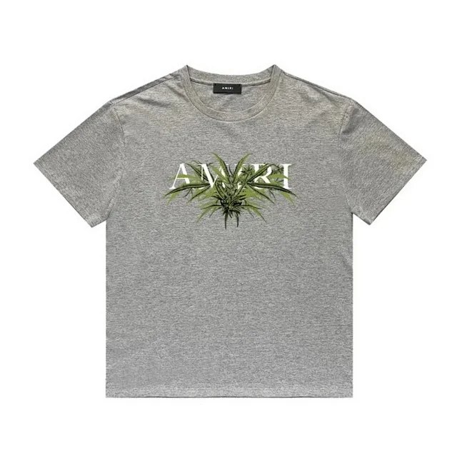 AMIRI Lovebirds Printed Round Neck Short Sleeve T-Shirt