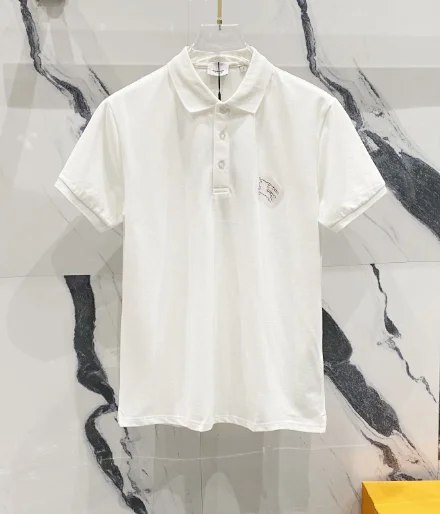 Burberry Burberry Rabbit Print Pullover Button Placket Short Sleeve Polo Shirt T-shirt