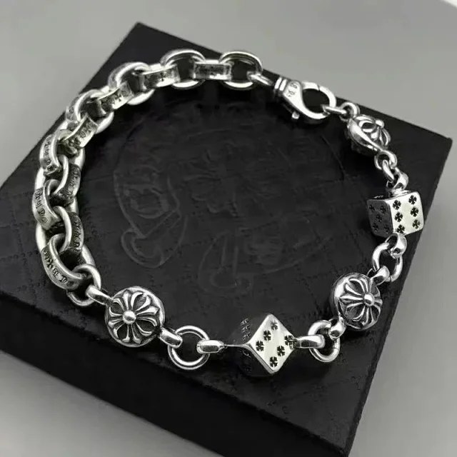 Chrome Hearts Fashion Comfort Retro Trend Bracelet Silver