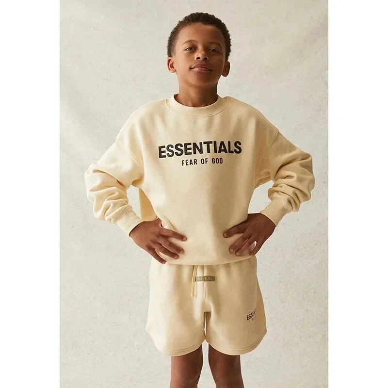 Essentianls Children's round neck fleece sweatshirt