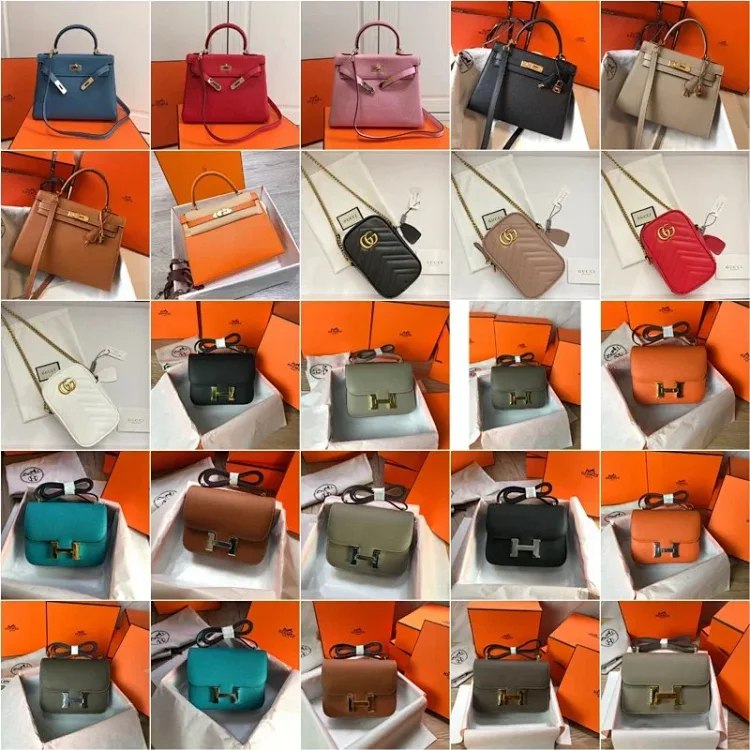 Hermès Kelly Gucci 2025 new popular fashion versatile shoulder messenger bag for women