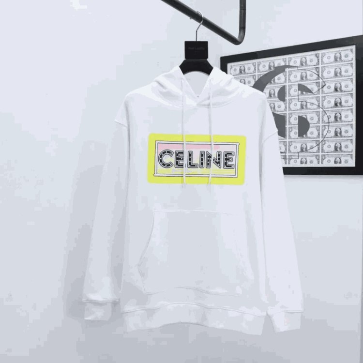 Celine 2025 new hooded letter sweatshirt