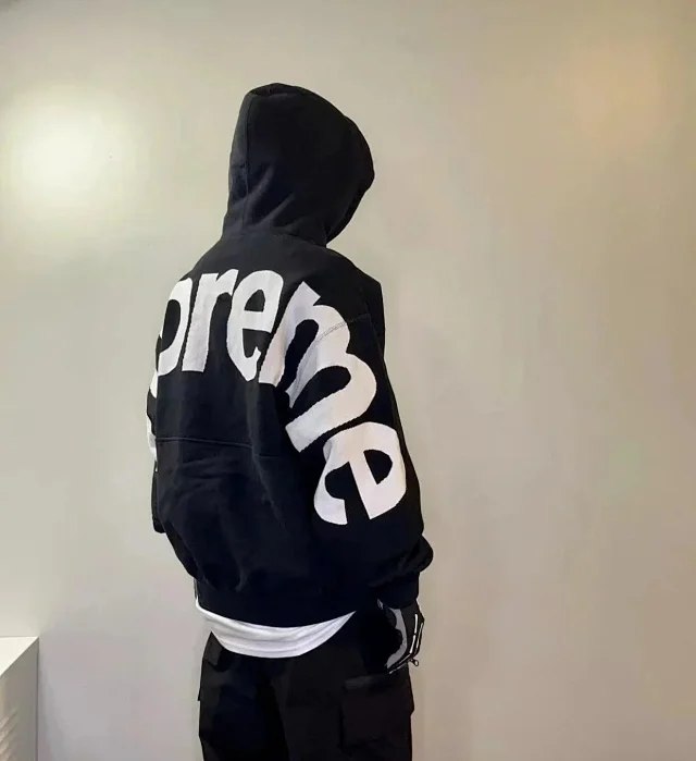 Supremr New fashion print design unisex hooded sweatshirt