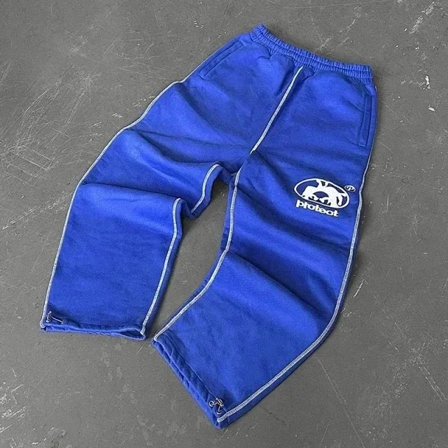 Protect Loose straight unisex fashion casual sweatpants