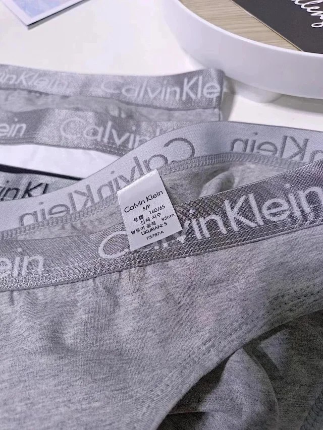 Calvin Klein CK Women's Fashion Solid Color Sexy Triangle Briefs Underwear 3pcs（5 styles）