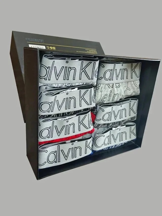 Calvin Klein CK Men's stylish printed logo briefs boxer briefs 3pcs