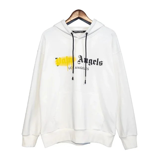 Palm Angels Broken head embroidered bear hoodie