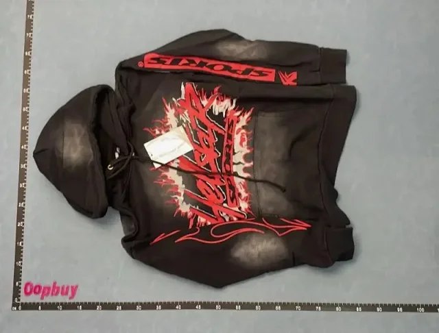 Hell Star Hell Star Kylin Arm Print Terry Casual Sweatshirt（40 styles)