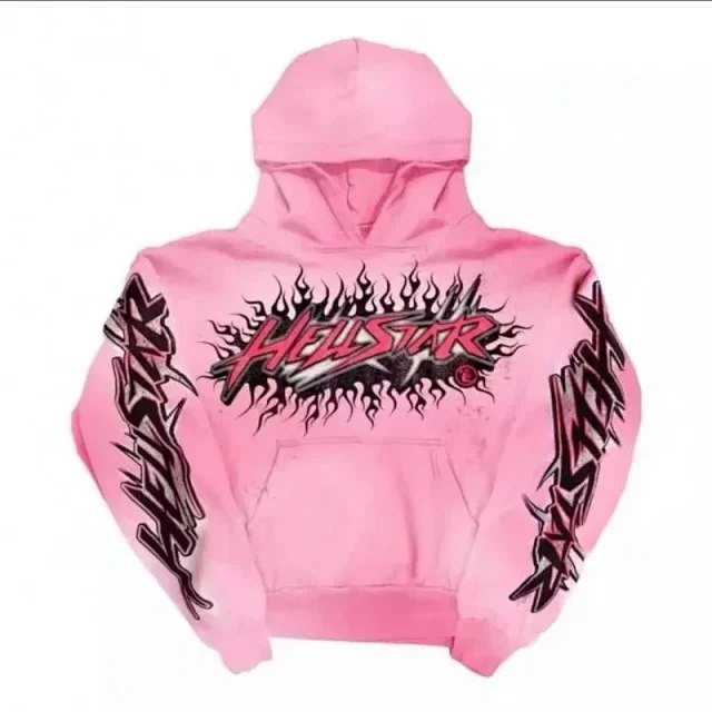 Hell Star Cotton Terry Hoodie Loose Men