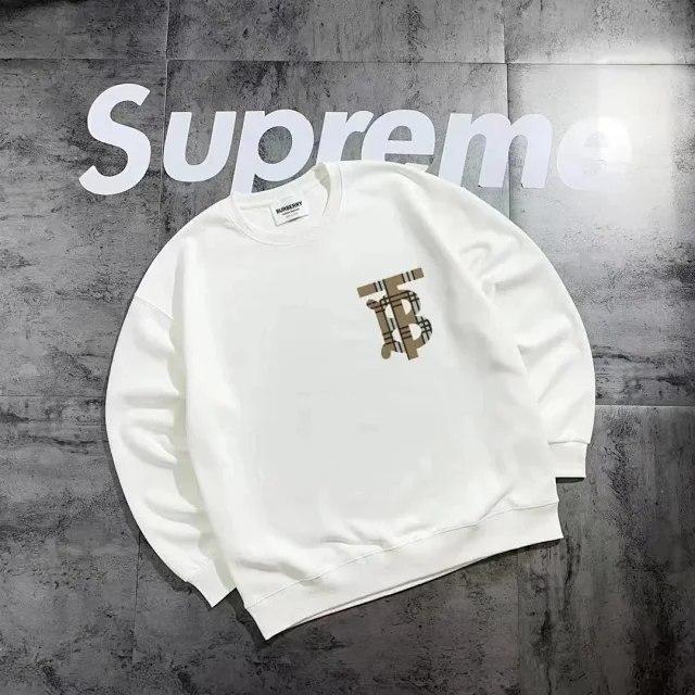 BURBERRY Paneled plaid top Hoodies（12 styles)