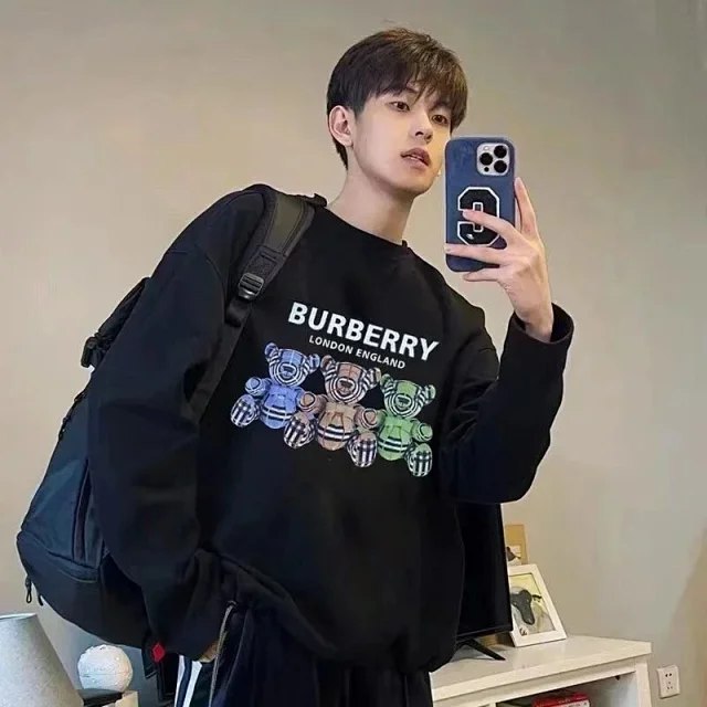 BURBERRY Colorblock Bear Print Hundred Towers Top