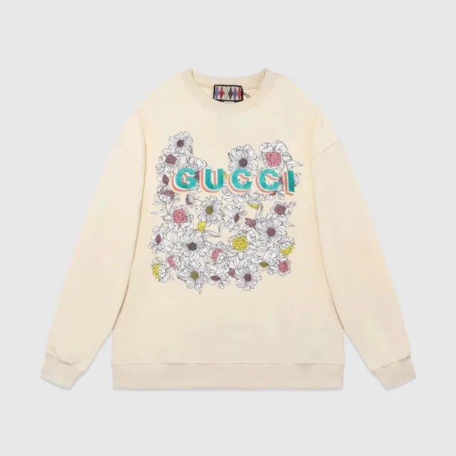 GUCCI Classic Clover Cotton Long Sleeve Loose Oversized Jacket（15 styles)