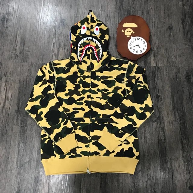  BAPE Unisex embroidered shark head couple jacket（15 styles)