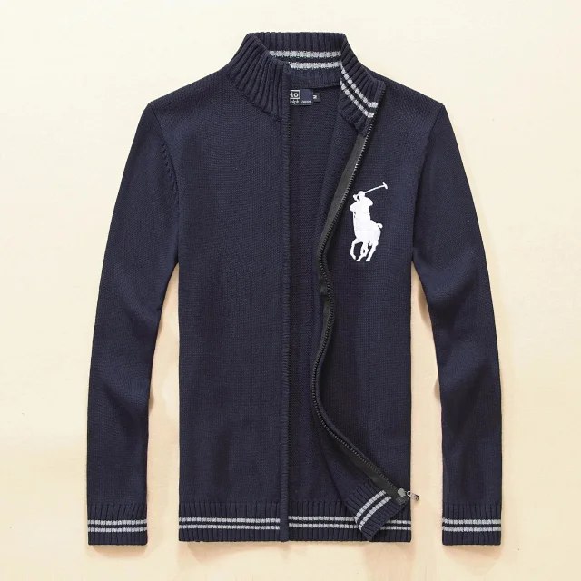 Rah Lauren Paul Morgan Long Sleeve Zipper Striped Sweater（38 styles)