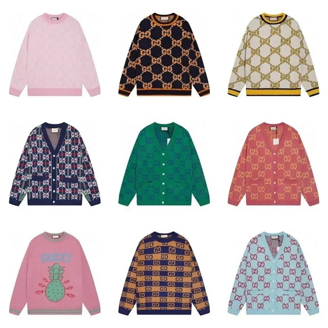  Gucci Loose sweater with round neck and logo