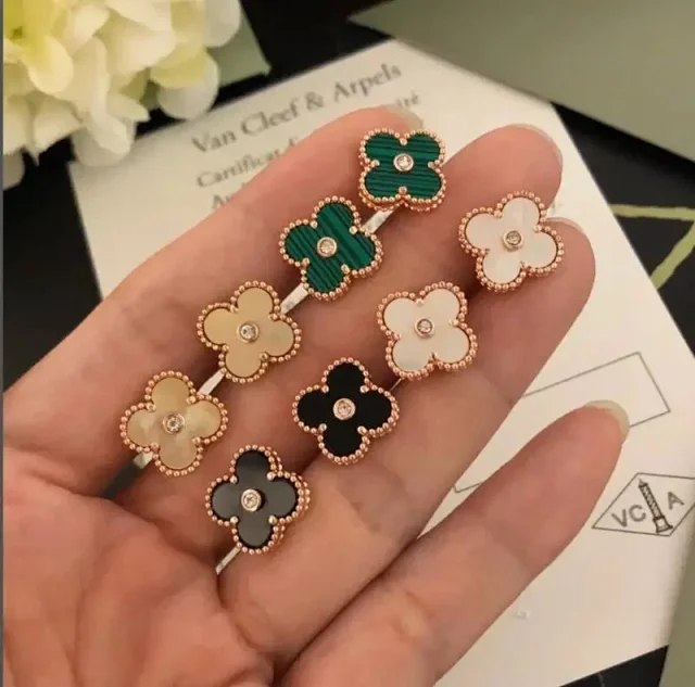  Van Cleef & Arpels VCA New Fashion Four Leaf Clover Earrings（14 styles)