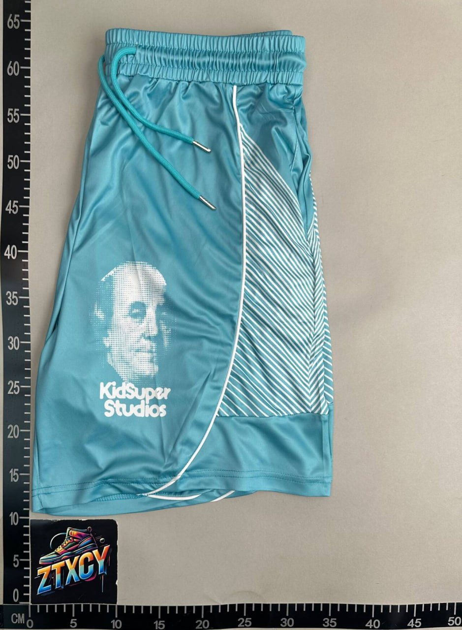 Letter loose round neck short sleeve T-shirt suit shorts-JS 